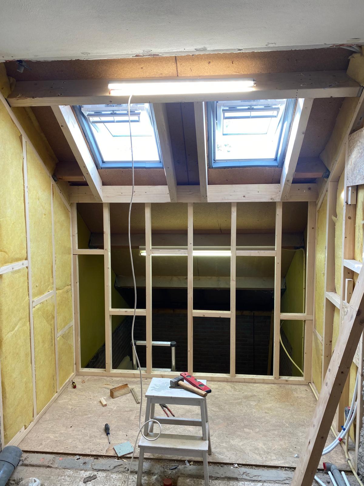 Badkamer renovatie plus uitbouw